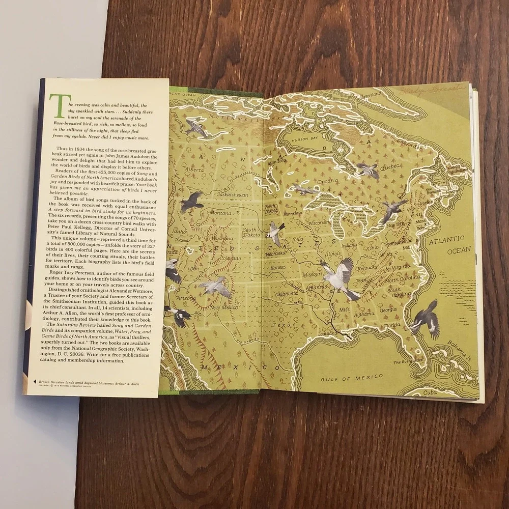 Song & Garden Birds of North America 2 Vol Set w/ Records Slipcase‎ - Nat Geo